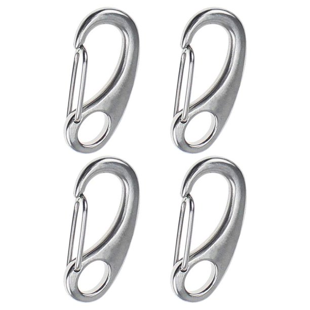 Cinturón Para Exteriores De 4 Piezas, Lazo De Cinturón De Acero Inoxidable Con Puerta Abatible Para Accesorios De Escalada Kearding OD013391-00