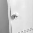 thumbnail image 3 of Three Door Utility Cabinet In Pure White - For Entryway, Living Room, Garage, Hallway, Bathroom Wooden Knob Handle, Fluent Rotation, Stable Metal Magnetic Stopper, Robust Build Quality Radiant, 3 of 3