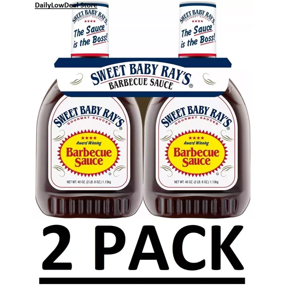 2 PACK - Sweet Baby Ray's Barbecue Sauce (40 oz.) Total 80 oz LOWEST PRICES!!