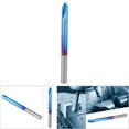 thumbnail image 1 of End Mill 90 Degree Chamfer Chamfer End Mill Chamfer Router Bit End Mills 2 Flutes Cutter Carbide Chamfering Mill Blue Coating Chamfer End Mill Hand Tool, Chamfer Cutter End Mill, 1 of 7