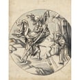thumbnail image 2 of Circle Of Hans Holbein The Elder 20x24 Black Ornate Framed Double Matted Museum Art Print Titled: St. Christopher (1500), 2 of 5