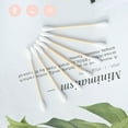 thumbnail image 6 of DXOUPM 100 Count Clean Swabs with Pointed and Round Tip Organic Cotton & Bamboo Makeup Nail Polish Eyeliner Touch-ups Ear Cleaning QTips Cosmetic Makeup Applicator, 6 of 7