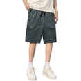 thumbnail image 1 of FYEGRE Mens Graphic Print Shorts Workout Cargo Athletic Casual Cool Basketball Drawstring Shorts Men's Board Shorts Casual Elastic Waist Summer Beach Texture Pock 7 Inch Dark Green XXXXL, 1 of 5