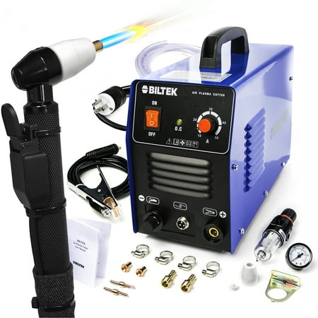 

Biltek Plasma Cutter 50A Dual Voltage 110V/220V Cutting Torch Kit 1/2 Inch IGBT Technology Portable Plasma Cutter Machine Metal Cutter for Steel Copper Aluminum Brass and Other Metals