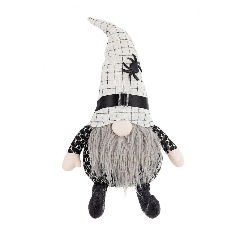 Set of 2 23.5IN Halloween Gnome Decorations Handcrafted Fabric for Indoor Tabletop Shelf Display
