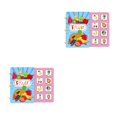 thumbnail image 2 of Vogacara Niños Quiet Busy Book Reutilizable Adorable Esclarecedor Pegatina Juguete Juguete Festival de Navidad Regalo de vacaciones Fruta Fruta 2Conjunto, 2 of 6