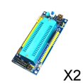 thumbnail image 1 of DYNWAVECA 2 6pack 51 MCU minimum system board STC89C52 AT89S52 development board module 2 Pcs, 1 of 4