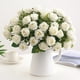 thumbnail image 1 of Rosas artificiales de seda | 10 rosas artificiales realistas para bodas y decoración del hogar | Ramo de tela para jarrones, fiestas y San Valentín, 1 of 6