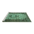 thumbnail image 2 of Ahgly Company Machine Washable Indoor Rectangle Persian Turquoise Blue Traditional Area Rugs, 2' x 3', 2 of 4