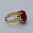 thumbnail image 2 of Maa Karni Natural Coral Ring Wedding Anniversary Gift 10x12 mm 7.50 Ct. Birthstone Rings, Astrological Large Stacking Ring Hers, Gift For Her, Gift For Him Delicate Promise Ring for Her,, 2 of 4