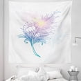 thumbnail image 1 of Feather Tapestry, Design of Cartoonish Bohemian Colorful Silhouette, Fabric Wall Hanging Decor for Bedroom Living Room Dorm, 5 Sizes, Multicolor, by Ambesonne, 1 of 1