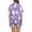 Z16-Blue, variant on Yuncity Women Easter Pajamas 2 Piece Short Sleeve Cute Bunny Print Button Down Shirt With Shorts Set Silk Satin Sleepwear Loungewear Soft Comfortable Breathable Pjs S-Xxl