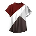 thumbnail image 4 of Mujeres Pantalones Cortos Impresos Manga Corta con Cuello en V Blusa Superior, Casual Y Elegante Corto para las Mujeres Verano Casual, 4 of 5