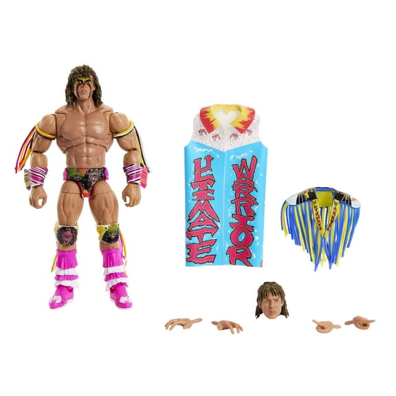 WWE Ultimate Edition Warrior Action Figure with Accessories, Posable Collectible (6-inch)