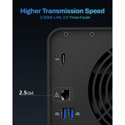 TERRAMASTER F4-425 4-Bay NAS Storage – Intel x86 Quad-Core CPU, 4GB RAM, 2.5GbE LAN, Network Attached Storage Multimedia Server for Home Users (Diskless)