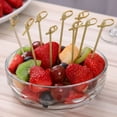 thumbnail image 6 of 200-Pack Wooden Appetizer Picks - Natural Knotted Food Sticks for Hors D'oeuvres & (5cm, Birchwood), 6 of 8