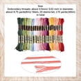 thumbnail image 2 of Variegated Embroidery Floss Cross Stitch Threads Colorful Polyester 6 Strands Rainbow Color Friendship Bracelet String Thread for Jewelry Making Bracelet Knitting Stitching DIY Craft Supply, 2 of 5