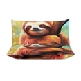 thumbnail image 4 of 3PCS Sloth Duvet Cover Set Twin, 1 Duvet Cover And 2 Pillowcase, Duvet Cover for Kids Girls Boys And Teens, 4 of 6