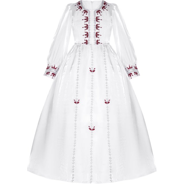 Jizyo Robe Maxi Abayas Musulmanes pour Filles, une Pièce, Manches Longues, Robe de Prière Islamique, Robe de Caftan Arabe Blanche 120/5 Ans