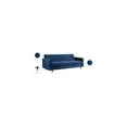 thumbnail image 2 of Meridian Furniture Lola Contemporary Velvet Sofa in Navy, 2 of 5