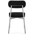 thumbnail image 6 of Amisco Orly Dining Chair - Grey Beige Fabric/Black, 6 of 9