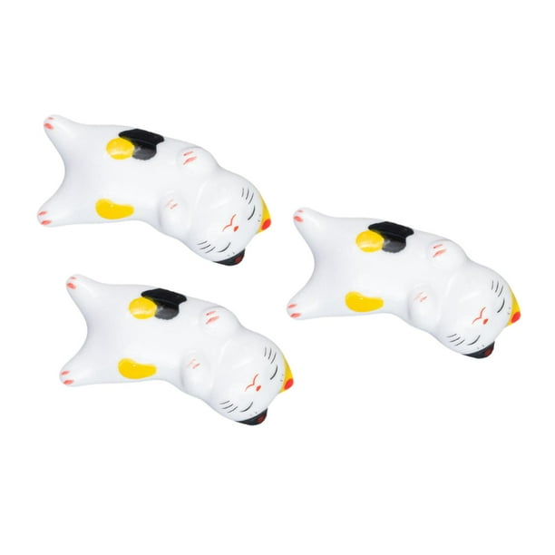 3 piezas Phicksticks Rest Mini Kitty Ornament Tabletop Decoración Ratting de soporte Phicksticks para cafés de oficina Regalos extensión