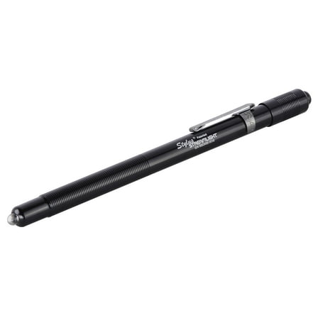 Streamlight 65020 Stylus 7-Lumen Green LED Pen Light with 3 AAAA Alkaline Batteries, Black