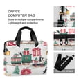 thumbnail image 4 of FORMRS 16" Laptop Bag Carrying Sleeve Case with Handle Travel Shoulder Briefcase, Christmas Train, 4 of 8