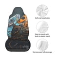 thumbnail image 4 of Balery Steampunk Mechanical Butterfly Funda de Asiento para Auto con Diseño - Cubierta Frontal Suave y Transpirable con Protector Antideslizante- 1 Unidad, 4 of 5