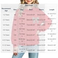 thumbnail image 3 of Risckoth Girl's Leopard Bow Print Crew Neck Sweatshirt, Long Sleeve Solid Casual Fall Winter Pullover, 3 of 7