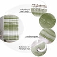 thumbnail image 5 of Shower Curtain, Vintage Sage Green Stripe Waterproof Shower Curtain Set with Hooks for Bathroom Showers,Stalls and Bathtubs,72x72In Watercolor Ombre Line, 5 of 9