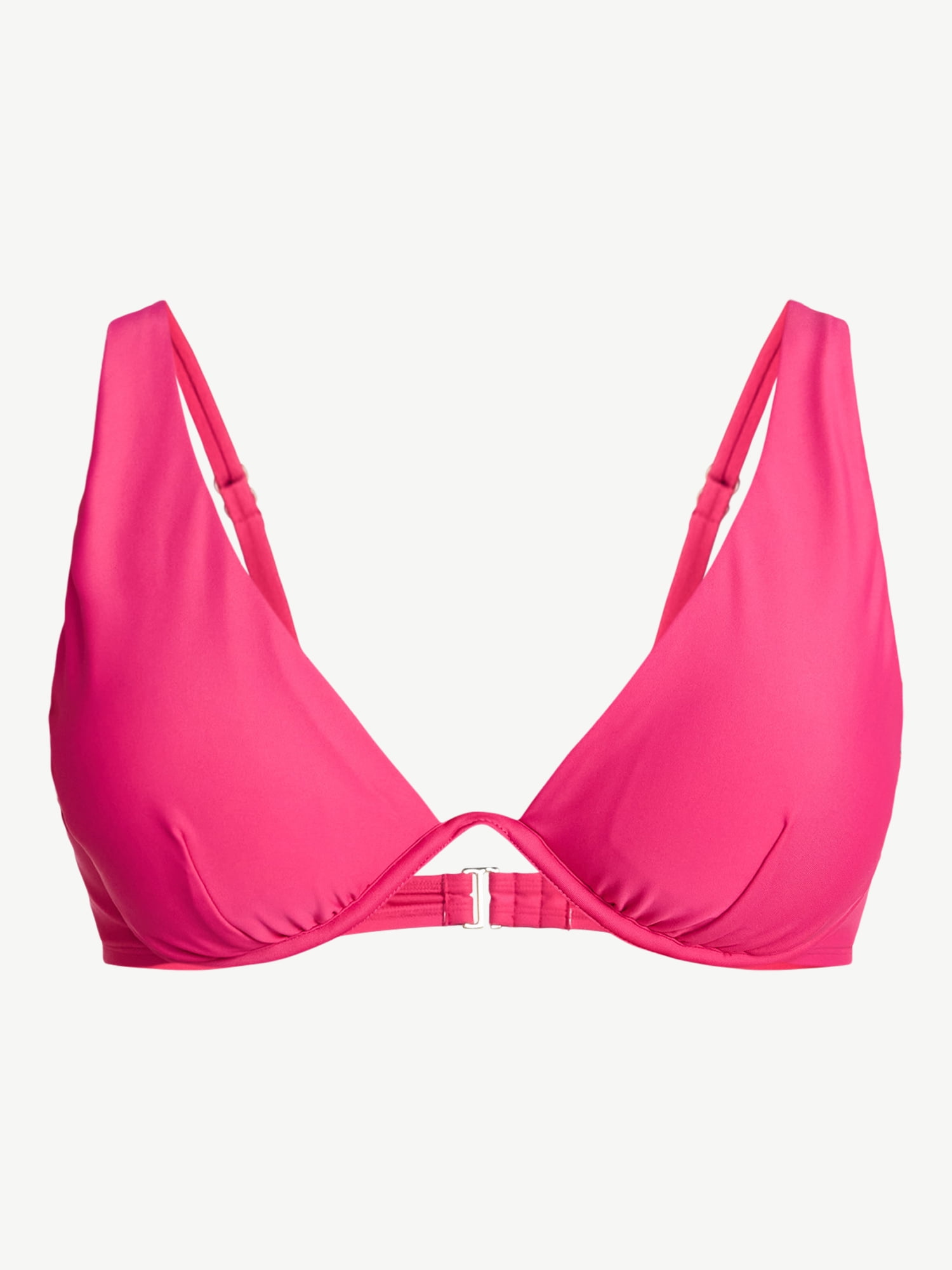 Time and Tru Women's and Women's Plus Underwire Bikini Top, Sizes XS-3X