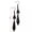 Black-, variant on Black Bat Earrings with Red Teardrop Beads, Earrings, Gothic Jewel_tu-Black-