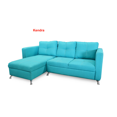 thumbnail image 1 of Sala kendra modular azul aqua ALL GOOD Esquineras con chaise lounge, 1 of 2