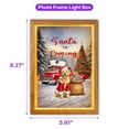 thumbnail image 5 of Santa is Coming Golden Retriever Merry Christmas Xmas Noel Truck Tree Acrylic Plaque with Wood Photo Frame Box Goldens Dog Lover Gifts Idea Light Box - 02023, 5 of 5