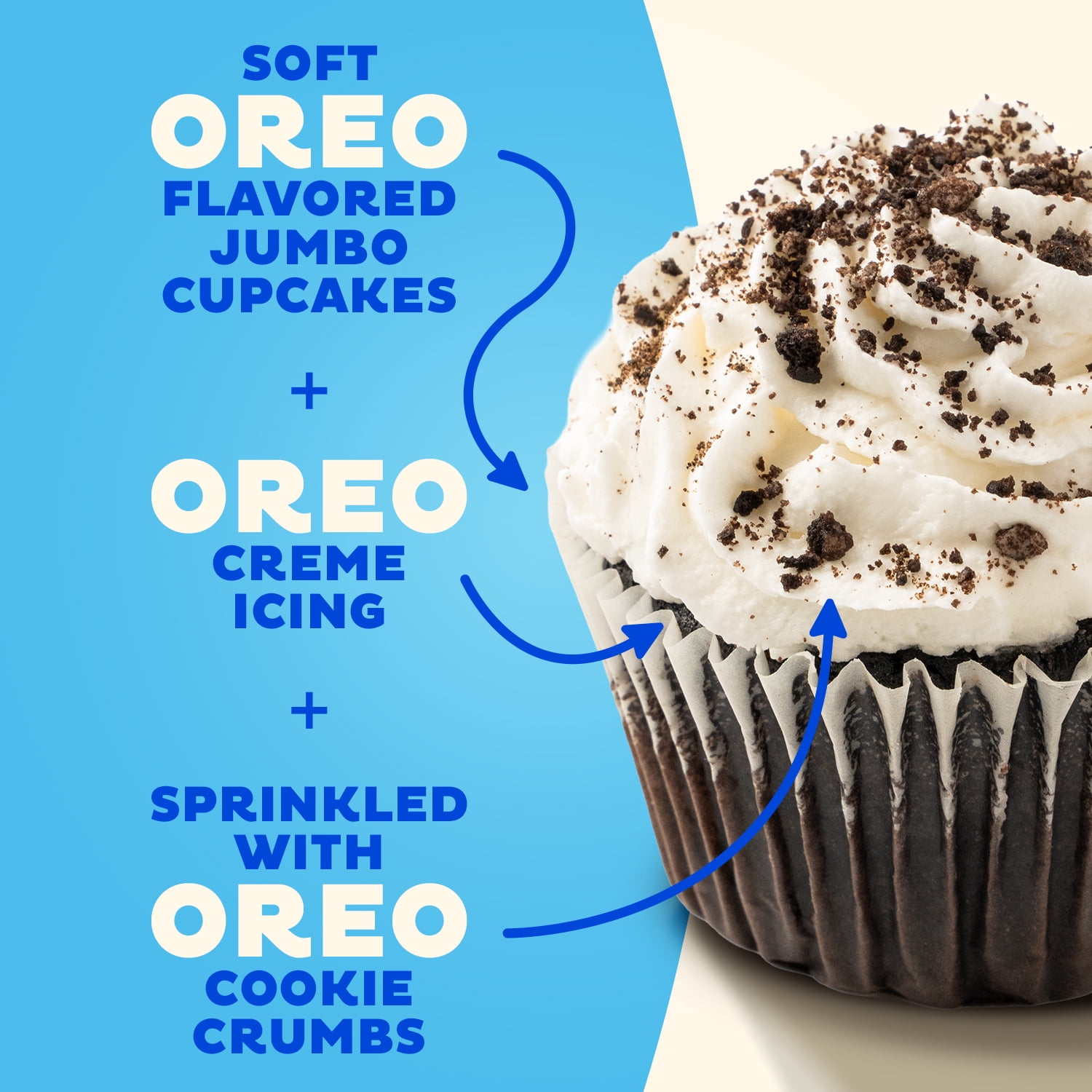 Kimberley's Bakeshoppe OREO Jumbo Cupcake, 5.5 oz, 1 Count