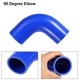 thumbnail image 4 of Manguera de silicona Unique Bargains Codo 90 grados 51 mm Azul con 2 abrazaderas, 4 of 6