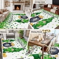 thumbnail image 5 of Area Rug for Living Room, St. Patrick's Day Non-Slip Indoor Large Carpet for Bedroom/Dining Room, Green Gnomes Spring Lucky Shamrocks Washable Low-Profile Rectangle Floor Runner Rugs - 6 x 9 Ft, 5 of 7
