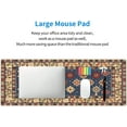 thumbnail image 4 of Persian Rug Mouse Pad Extended Large Gaming Mousepad XL Big Long Oversized Desk Mat Stitched Edges 31.5 X 11.8 Inch for Home Office, 4 of 6