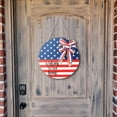 thumbnail image 6 of 4Th Of July Front Door Decor Welcome Door Sign Stand Up 11.8X11.8In Independence Day Wooden Door Decoration Patriotic Decorations Outdoor 4Th Of July Decor Clearance, 6 of 6