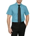 thumbnail image 4 of J. METHOD Men's Classic Regular Fit Button Down Short Sleeve Solid Color Dress Shirts S-5XL, 4 of 5