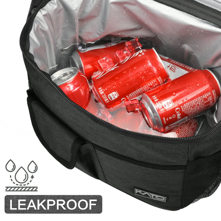 Extra Large Lunch Bag - 13L/ 22 Can, Insulated & Leakproof Adult Reusable  Meal Prep Bento Box Cooler Tote for Men & Women with Dual Compartment