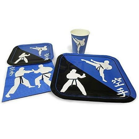 Blue Orchards Karate Standard Party Packs 65 Pieces For 16 Guests Karate Party Supplies Martial Arts Party Walmart Canada
