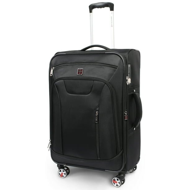 Swiss Tech SwissTech Executive 25" 8Wheel Check Luggage, Black, 28"H