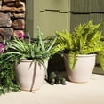 thumbnail image 6 of Sunnydaze Ocean Villa 11.75" x 11.75" x 10" Round Pearl Ceramic Outdoor Planter 2-Count, 6 of 10
