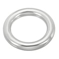 thumbnail image 1 of Unique Bargains 1.6" Metal Rings 316 Stainless Steel Seamless O-Ring for Macrame Hardware, 10x40mm, 1 of 6