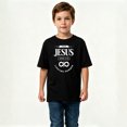 thumbnail image 2 of Boys Graphic T-Shirt Christian Faith Team Jesus Kids Tees 100% Cotton Short Sleeve Tops Ages 4-13Y, 2 of 4