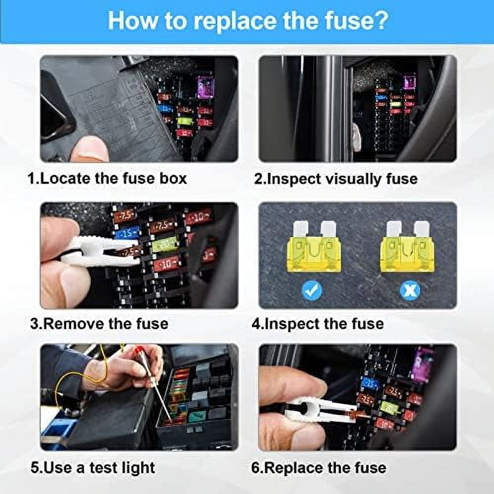 MMIZTFC 300Pcs Car Fuse Assortment Kit, Auto Fuses,Micro Fuse for Car/RV/Truck/Motorcycle