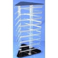thumbnail image 2 of 100 Black Earring Cards Revolving Rotating Display 3 Sided Stand, 2 of 3