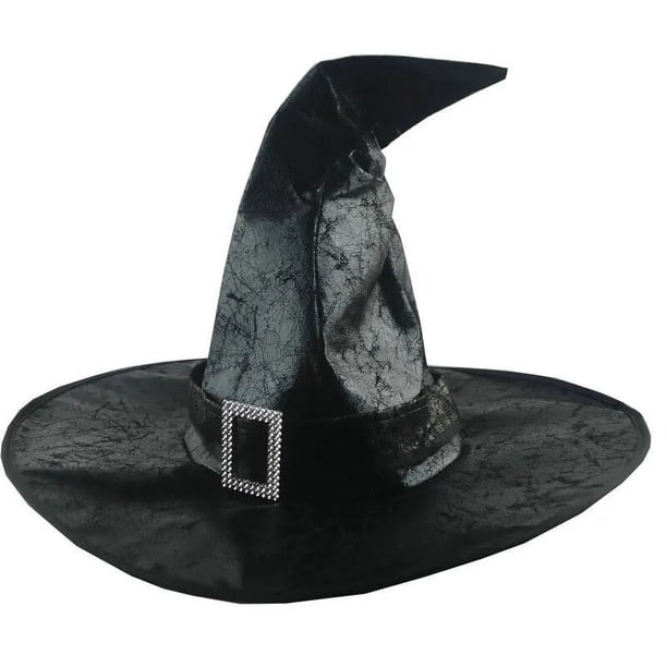 Sombrero de bruja de cuero marrón para fiesta de Halloween, sombrero de caballero Retro puntiagudo de mago, accesorios de ropa para niños y adultos